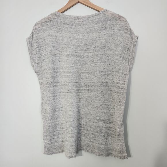 Patagonia Women's Lightweight Linen Tee Top in Heather Gray, XS - Picture 5 of 10